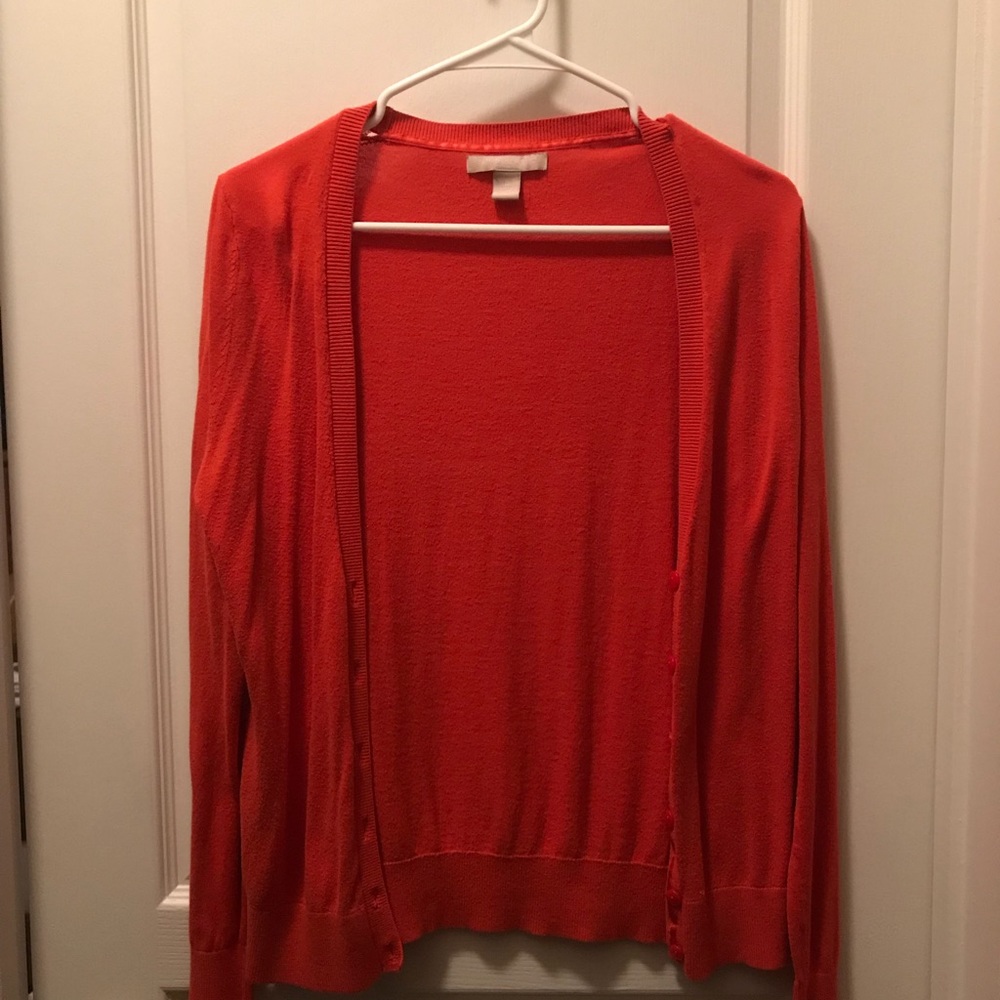 Banana Republic Orange Cardigan